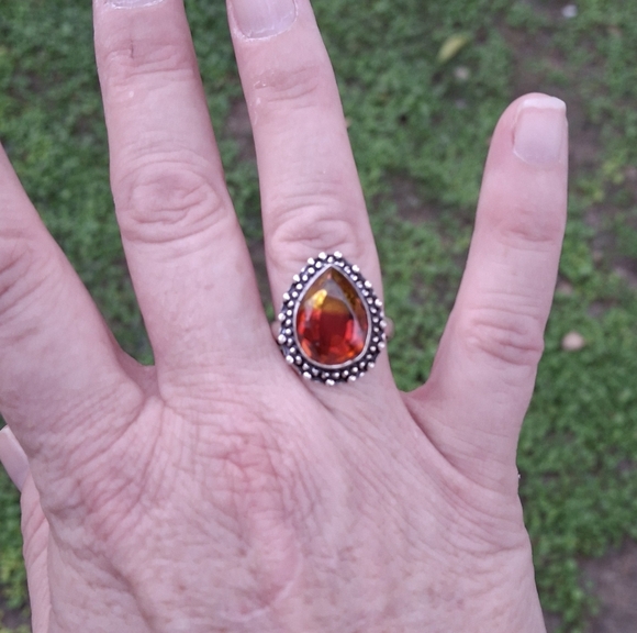 **** Sale **** New Bi-Color Tourmaline 925 Silver Ring.  - Picture 10 of 12